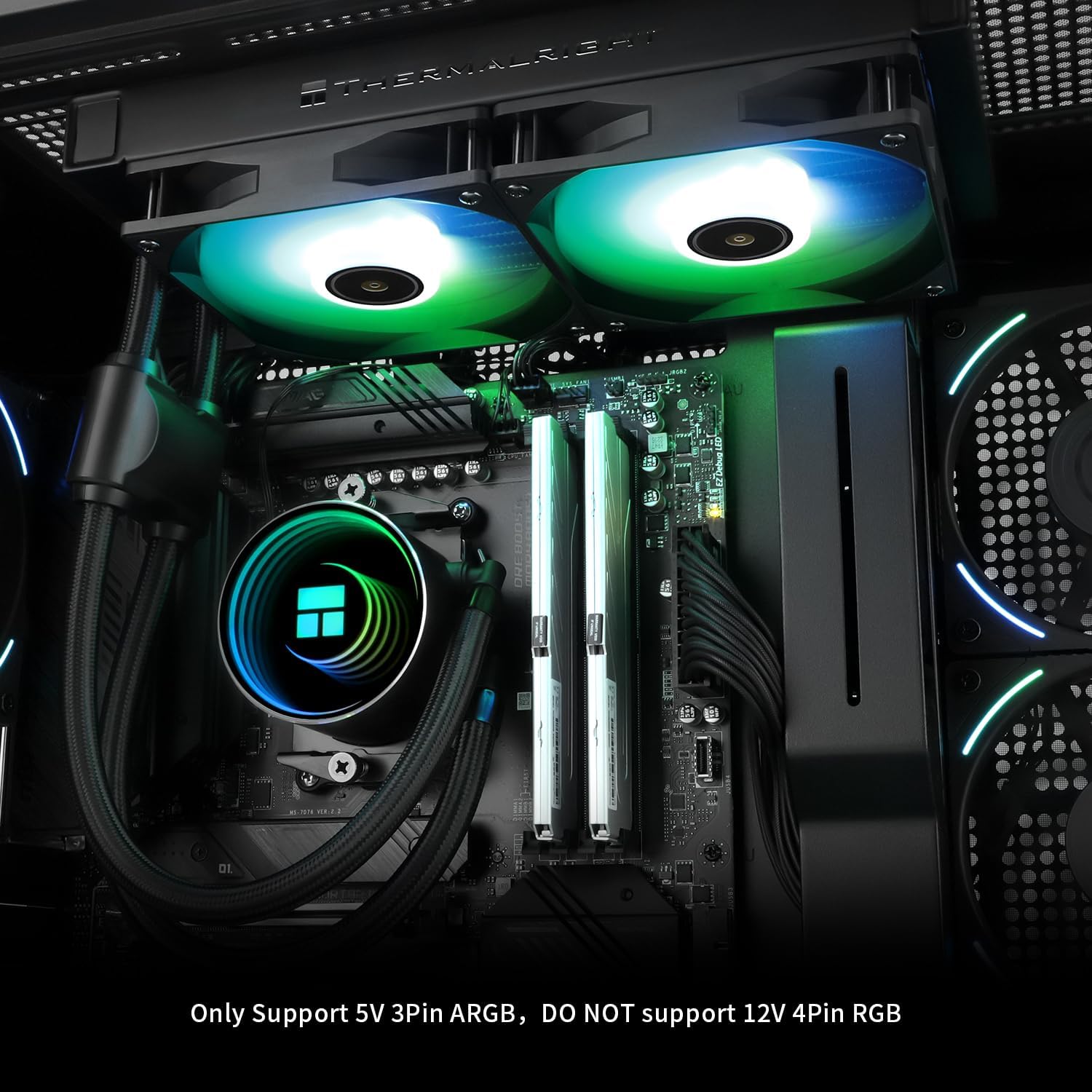 Amazon.com: Thermalright Frozen Notte 240 Black V2 CPU Liquid